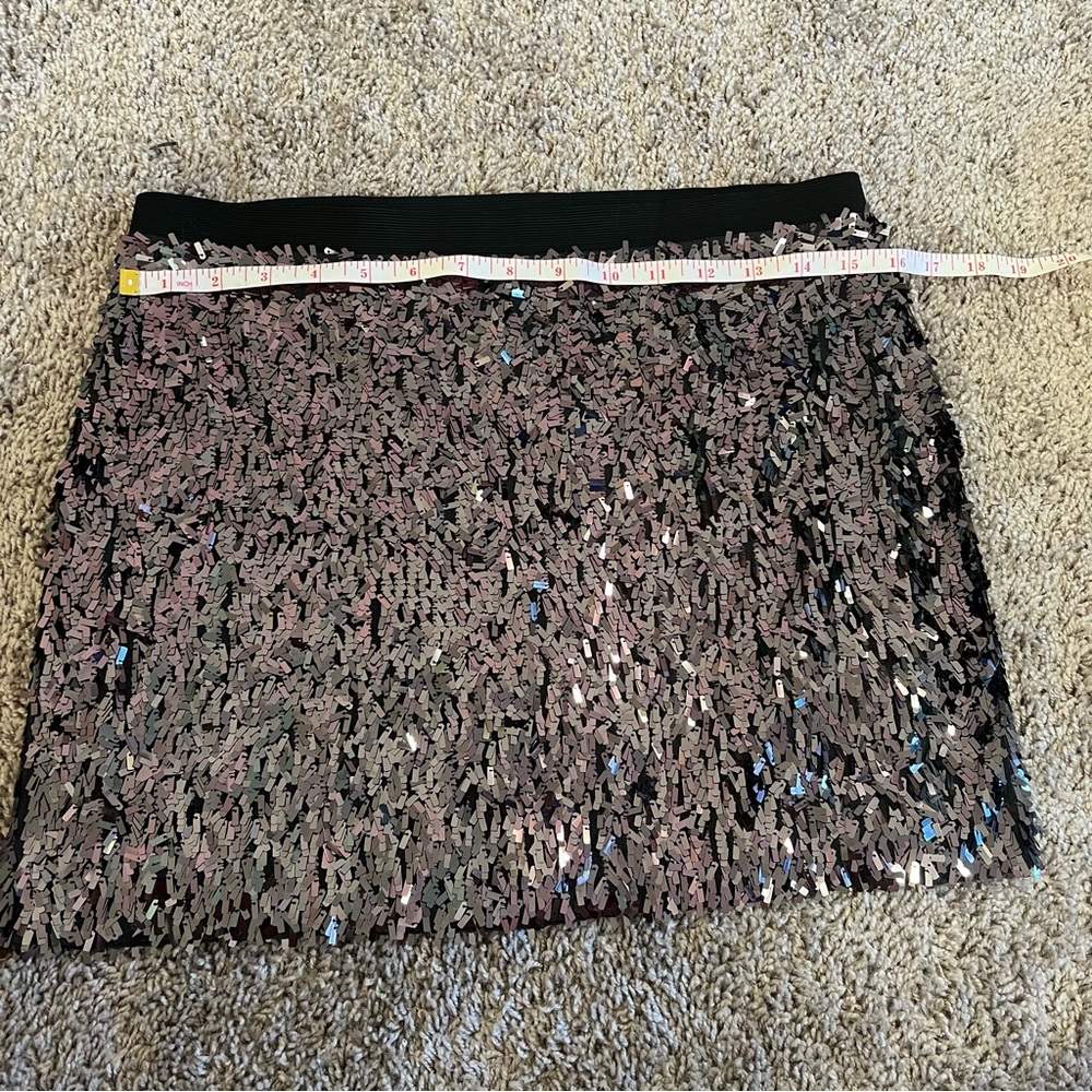 {Express} Sequin Sparkle Mini Skirt - Picture 4 of 8